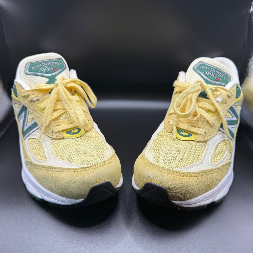 New Balance 990v6 Made in USA Teddy Santis Yellow Green Mens 8.5 Sneakers U990TE - Picture 5 of 14